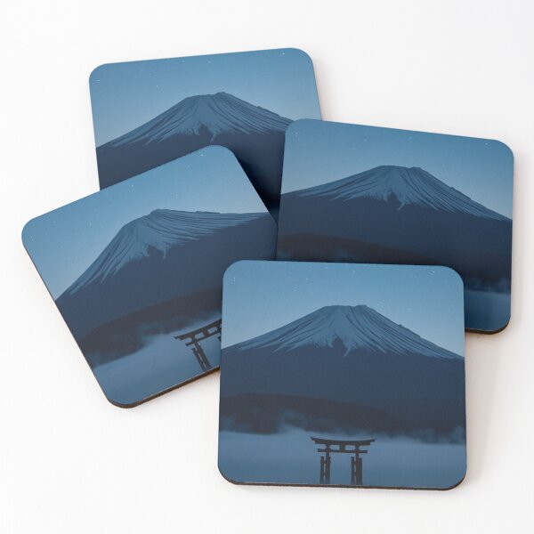 Item preview, Silent Japan Mount Fuji Torii Night Art designed and sold by SILENT JAPAN.