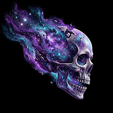 Artwork thumbnail, Space Skull Explosion by Stickersdevelop