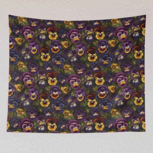 Item preview, Dark Pansies  Floral Pattern designed and sold by pinkal.