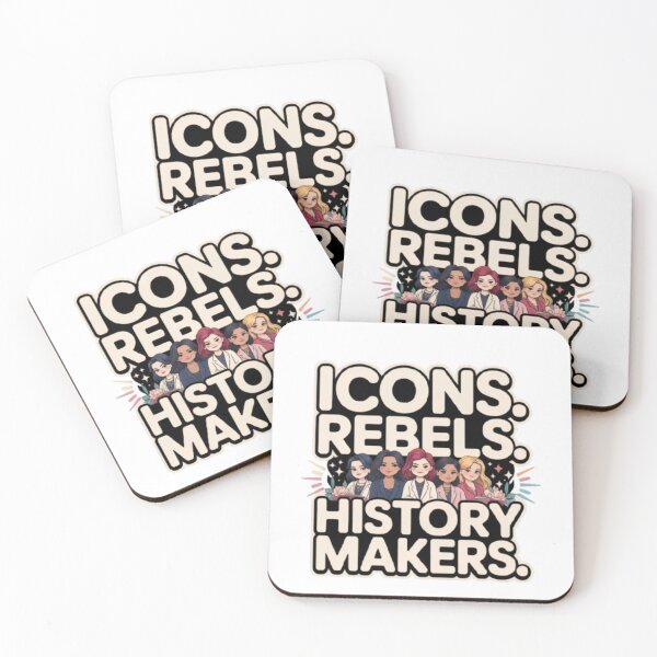 Item preview, Icons Rebels History Makers Women Empowerment T-Shirt – Feminist Typography Design for Women’s History Month & Gift Buyers designed and sold by GemBob Creations.