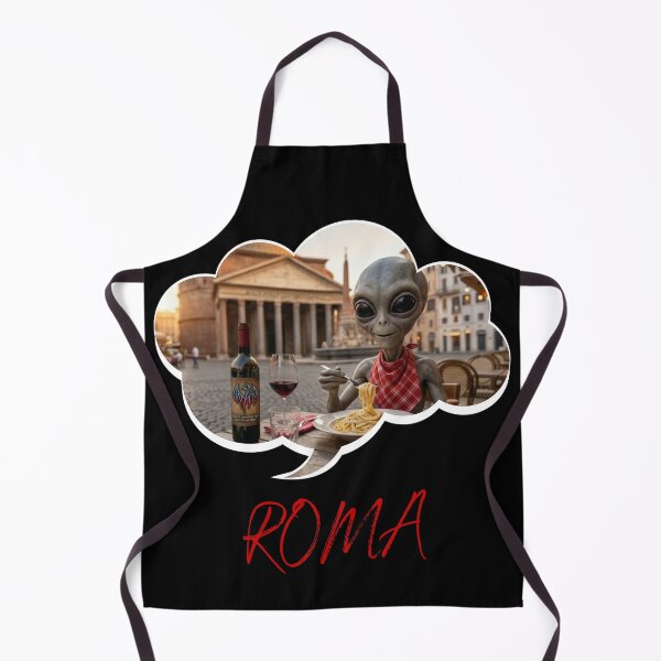 Item preview, Alien Eating Pasta at the Pantheon in Rome designed and sold by AnamArtLab.