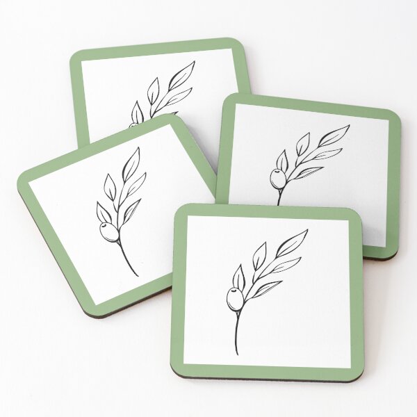 Item preview, Olive Branch Line Art Minimal designed and sold by Sagi Jane Art.
