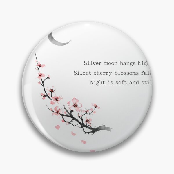 Item preview, Minimalist Haiku Moon - Japanese Ink Wash Poetry Art designed and sold by Antonrec86.