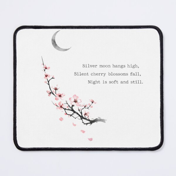 Item preview, Minimalist Haiku Moon - Japanese Ink Wash Poetry Art designed and sold by Antonrec86.