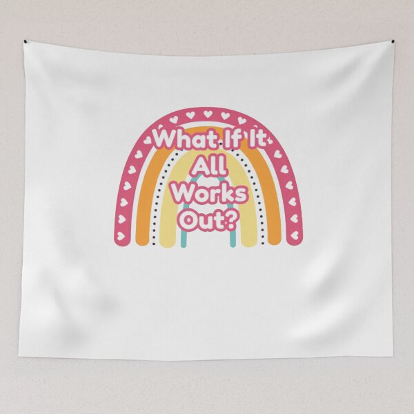 Item preview, What If It All Works Out? Healing Motivation Quote designed and sold by SkeletonsDanger.