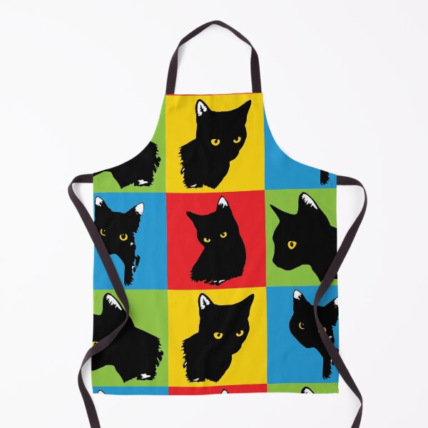 Item preview, Black Cat With Yellow Eyes - Warhol style designed and sold by Owlies-Barn.