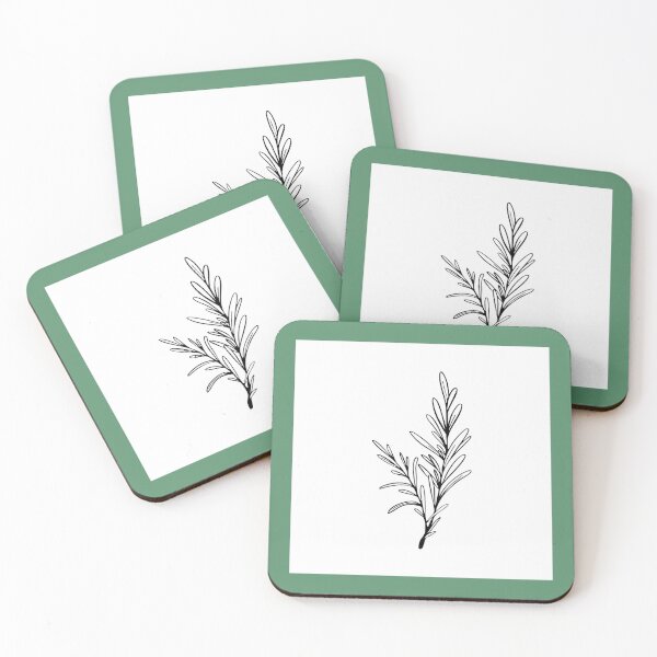 Item preview, Rosemary Line Art Minimal Botanical designed and sold by Sagi Jane Art.