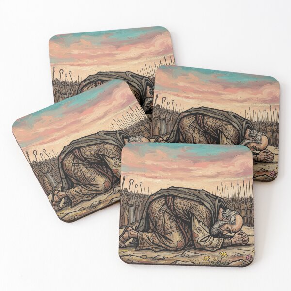 Item preview, Biblical Patriarch Prayer Ancient Army Desert Art designed and sold by LESSTORIA.