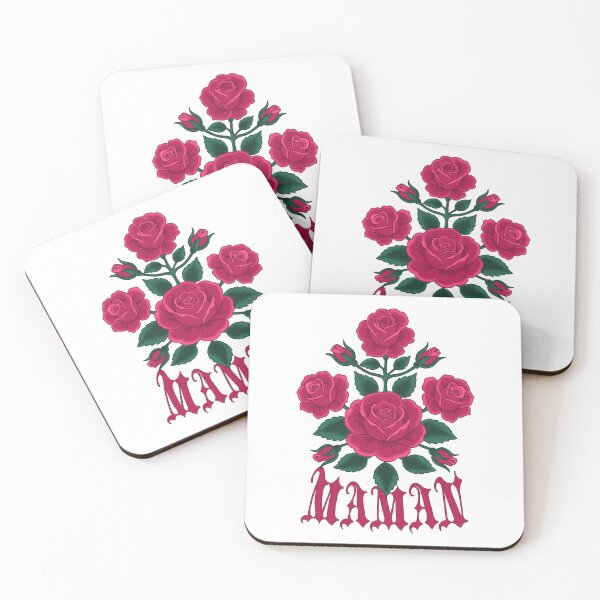 Item preview, Maman Roses Red Flowers Neo Traditional Tattoo Style designed and sold by LaPolilladPapel.