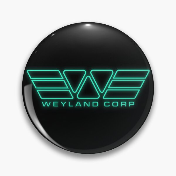 Item preview, Alien Weyland Corp Neon Teal Logo designed and sold by Power Up Prints.