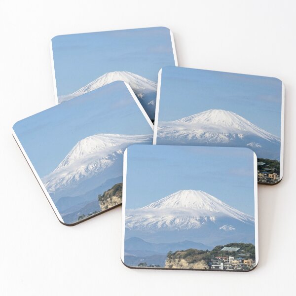 Item preview, Mount Fuji and Surfers on the Shonan Coast - Enoshima, Japan Photography designed and sold by aycemandesigns.