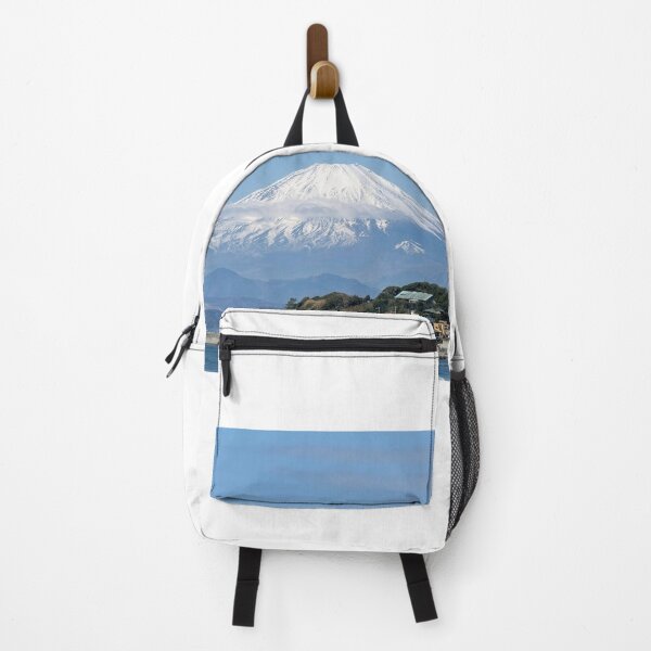 Item preview, Mount Fuji and Surfers on the Shonan Coast - Enoshima, Japan Photography designed and sold by aycemandesigns.