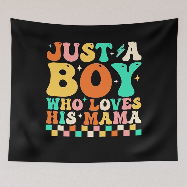 Item preview, Boy Loves Mama Retro Mothers Day designed and sold by KroghDs.