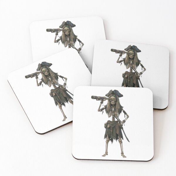 Item preview, Skeleton Pirate Design with Hat and Spyglass – Witchy Dead Afterlife Illustration designed and sold by Cauldron Crafts.