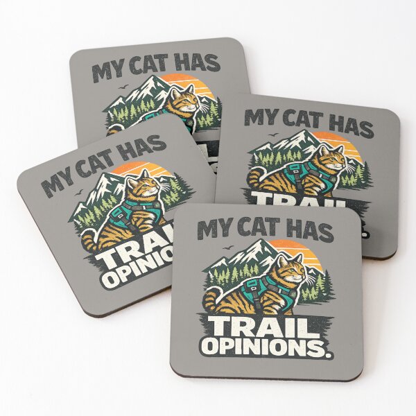 Item preview, Adventure Cat Shirt My Cat Has Trail Opinions Hiking Cat Graphic designed and sold by POD DYNASTY.