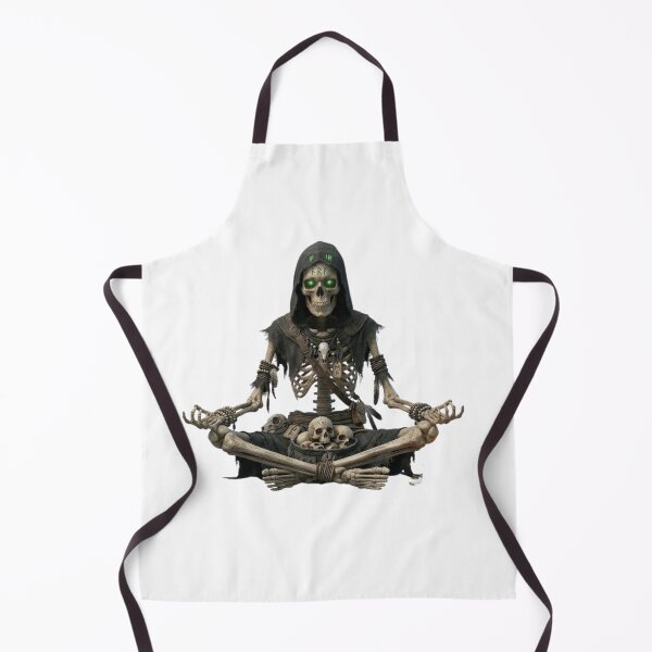 Item preview, Yoga Skeleton in Lotus Pose – Eternal Inner Peace Meditation Art designed and sold by Cauldron Crafts.