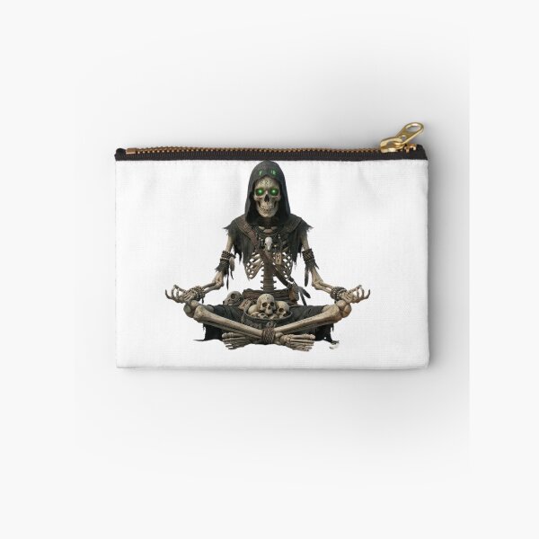 Item preview, Yoga Skeleton in Lotus Pose – Eternal Inner Peace Meditation Art designed and sold by Cauldron Crafts.