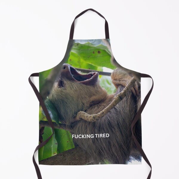 Item preview, Fucking Tired Sloth Meme Funny Exhausted Sticker Relatable Tired Animal Gift designed and sold by WildFrameNature.