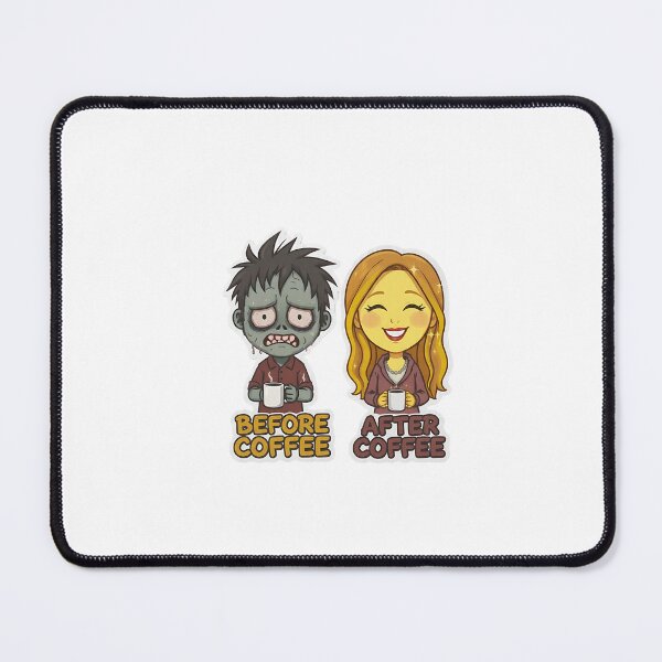 Item preview, Teacher Zombie Before/After Coffee designed and sold by JobVibeStudio.