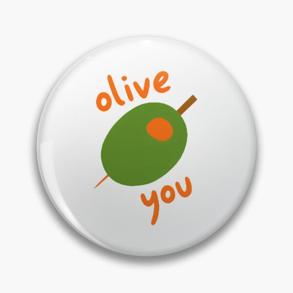 Item preview, Kawaii Olive You — Cute Funny Food Pun Illustration | Green Olive Heart Lov designed and sold by Colorful-Garden.