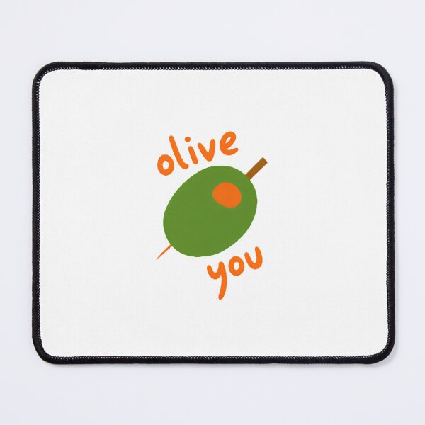 Item preview, Kawaii Olive You — Cute Funny Food Pun Illustration | Green Olive Heart Lov designed and sold by Colorful-Garden.