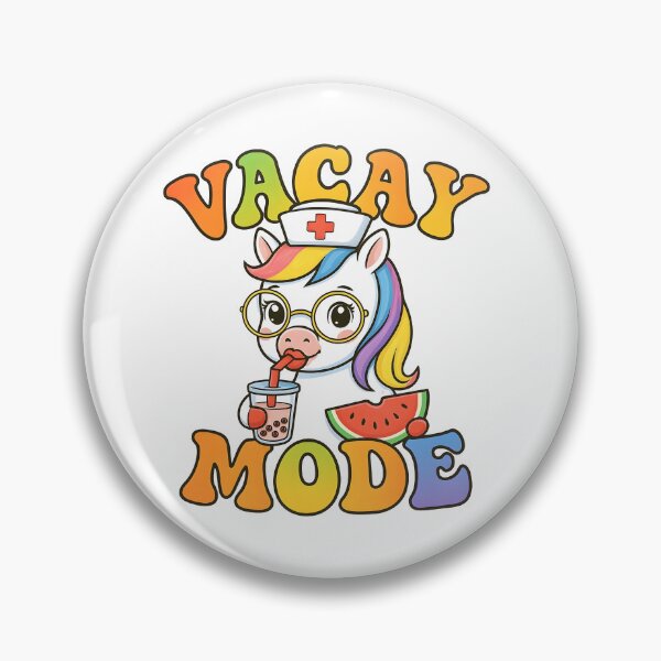 Item preview, Unicorn Nurse Summer Gift Vacay Mode Cute Nurse Funny Animal Healthcare Worker Pride designed and sold by ClinicalHubs.