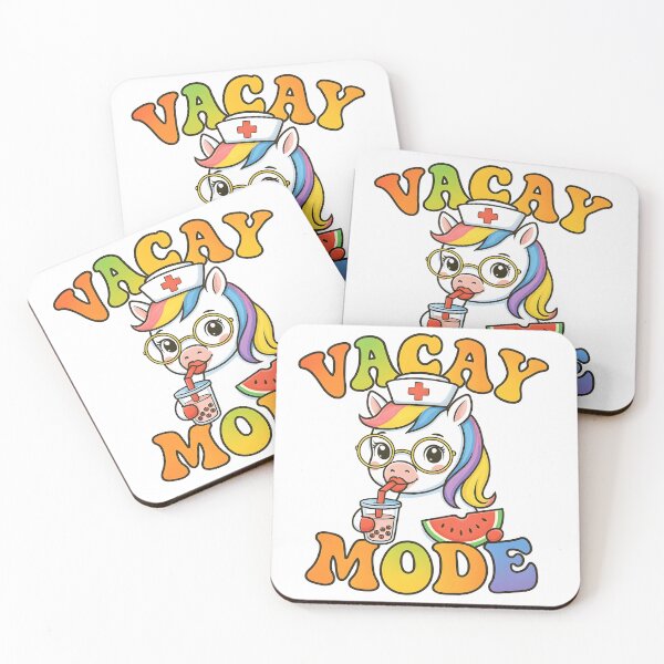 Item preview, Unicorn Nurse Summer Gift Vacay Mode Cute Nurse Funny Animal Healthcare Worker Pride designed and sold by ClinicalHubs.