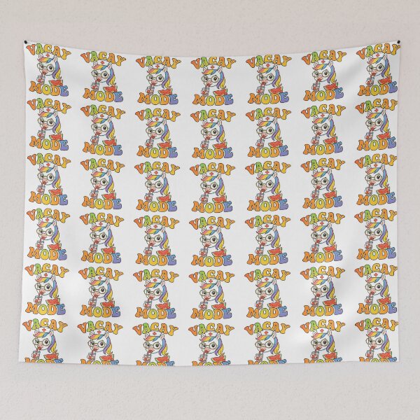 Item preview, Unicorn Nurse Summer Gift Vacay Mode Cute Nurse Funny Animal Healthcare Worker Pride designed and sold by ClinicalHubs.