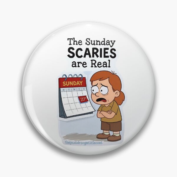 Item preview, The Sunday Scaries Are Real designed and sold by JobVibeStudio.