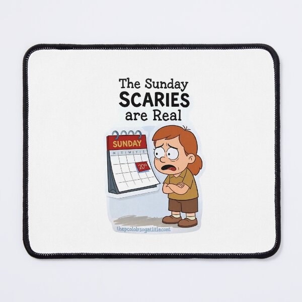 Item preview, The Sunday Scaries Are Real designed and sold by JobVibeStudio.