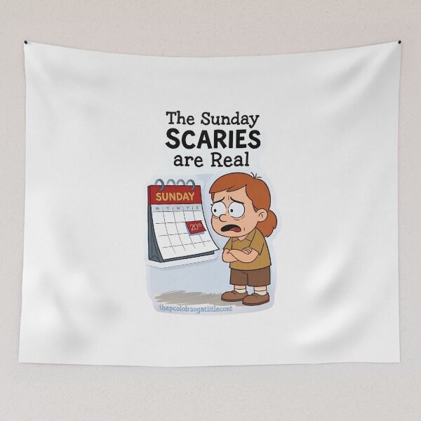 Item preview, The Sunday Scaries Are Real designed and sold by JobVibeStudio.