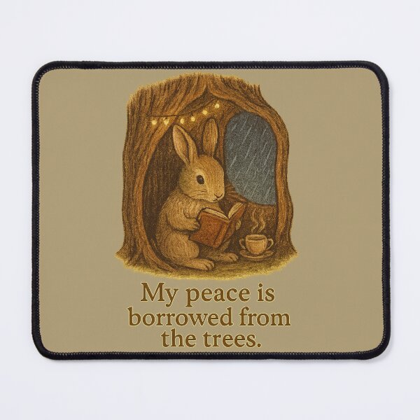 Item preview, Rabbit’s Refuge on a Rainy Night designed and sold by ChirpInc.