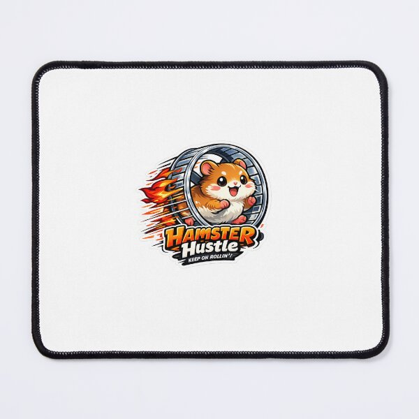 Item preview, Hamster Hustle Kawaii Racing Hamster with Flames | Cute Speedy Cartoon Design designed and sold by SparkVault.