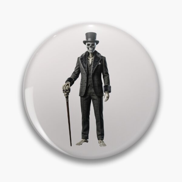 Item preview, Baron Samedi Skeleton in Top Hat and Cane Voodoo Witch Art Design designed and sold by Cauldron Crafts.