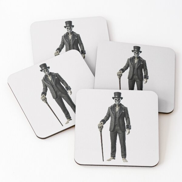 Item preview, Baron Samedi Skeleton in Top Hat and Cane Voodoo Witch Art Design designed and sold by Cauldron Crafts.
