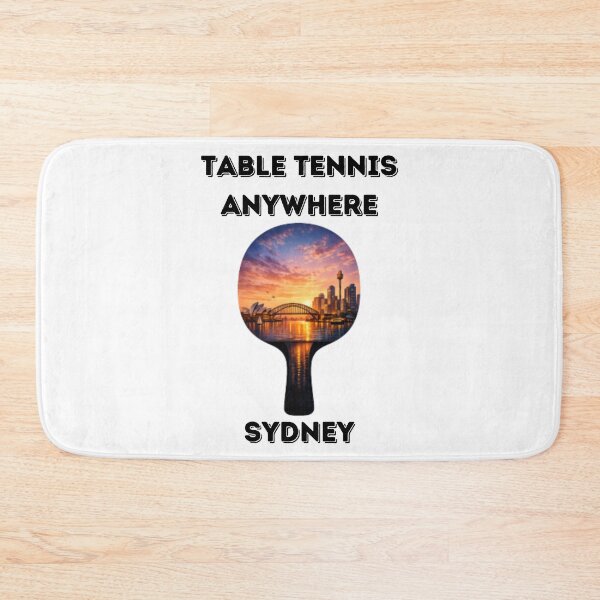 Item preview, Sydney Harbour Table Tennis Anywhere – Sunset Paddle Tee for Ping Pong players designed and sold by OhMyPingCo.