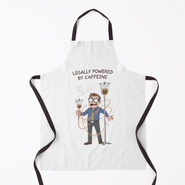 Item preview, Legally Powered By Caffeine Teacher designed and sold by JobVibeStudio.