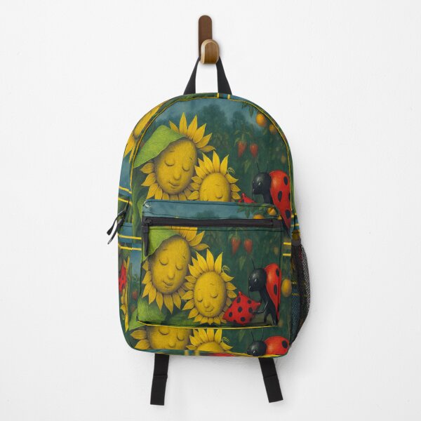 Item preview, Realistic painting of sunflowers and ladybug designed and sold by the artedivino.