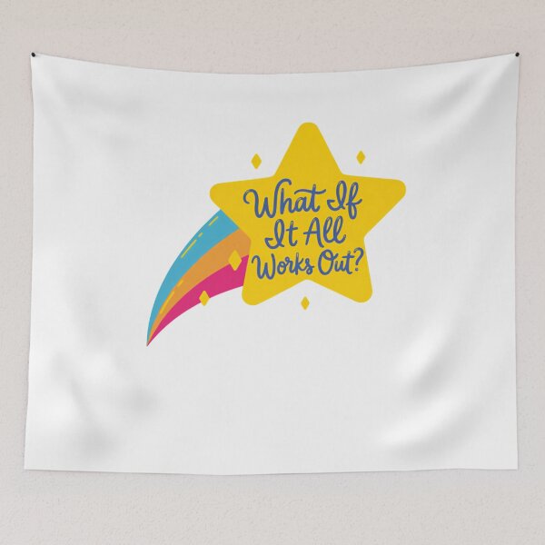 Item preview, What If It All Works Out? Calm Mind Quote designed and sold by SkeletonsDanger.