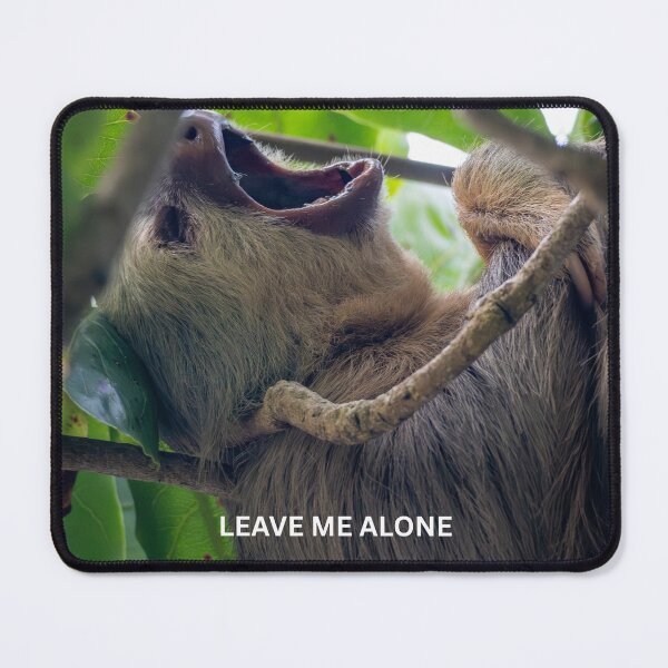 Item preview, Leave Me Alone Sloth Meme Funny Introvert Sticker Antisocial Animal Humor Gift designed and sold by WildFrameNature.