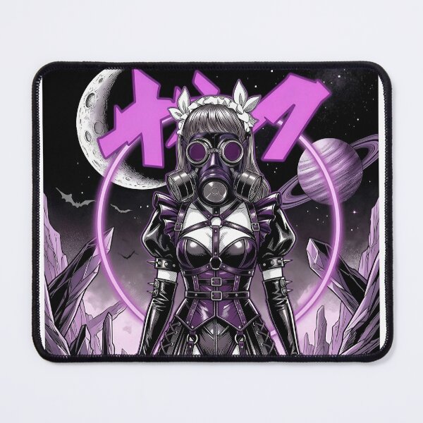 Item preview, Cyber Gothic Gas Mask Girl in Space designed and sold by D6rkT3chDemon.