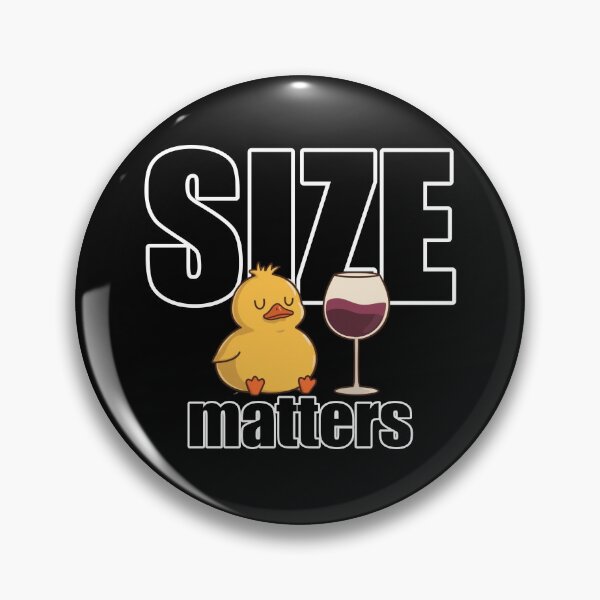 Item preview, Size Matters Funny Wine Duck T-Shirt Sassy Duck Gift designed and sold by TwistedComicLab.