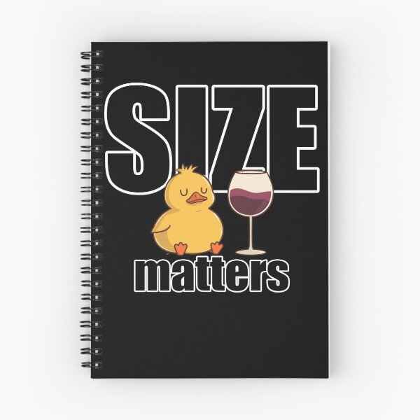 Item preview, Size Matters Funny Wine Duck T-Shirt Sassy Duck Gift designed and sold by TwistedComicLab.