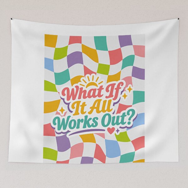 Item preview, What If It All Works Out? Dream Big Quote designed and sold by SkeletonsDanger.