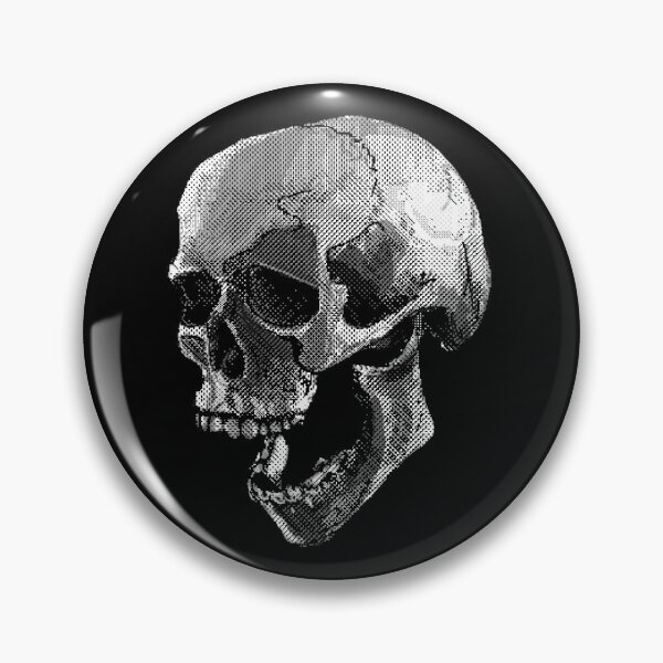Item preview, Pixel Art Open Mouth Skull designed and sold by Jasmine Froley.