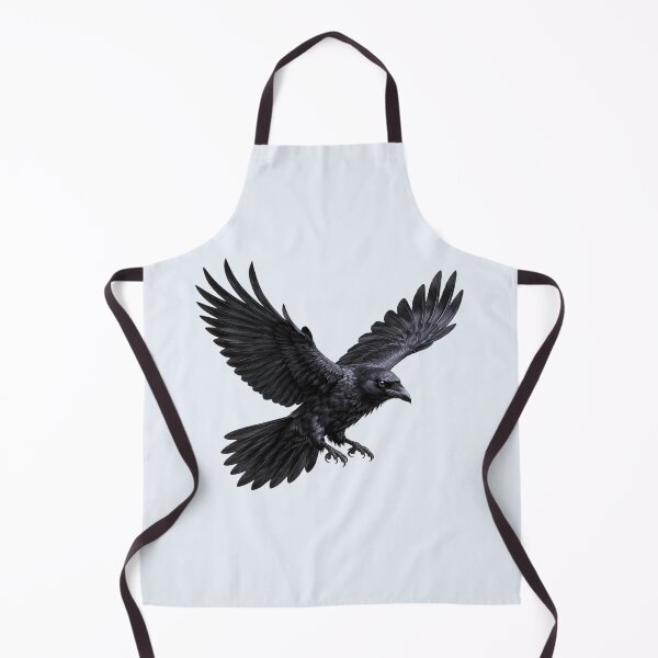 Item preview, Mystic Raven in Flight – Dark Omen & Witchcraft Symbol designed and sold by Cauldron Crafts.