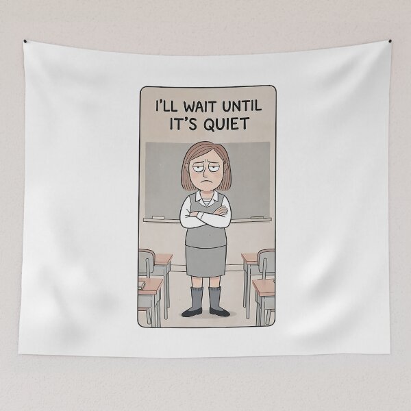 Item preview, Classic Teacher Patience - I'll Wait designed and sold by JobVibeStudio.