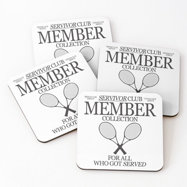 Item preview, Tennis Player Design Servivor Club Member designed and sold by Stil-Mix.