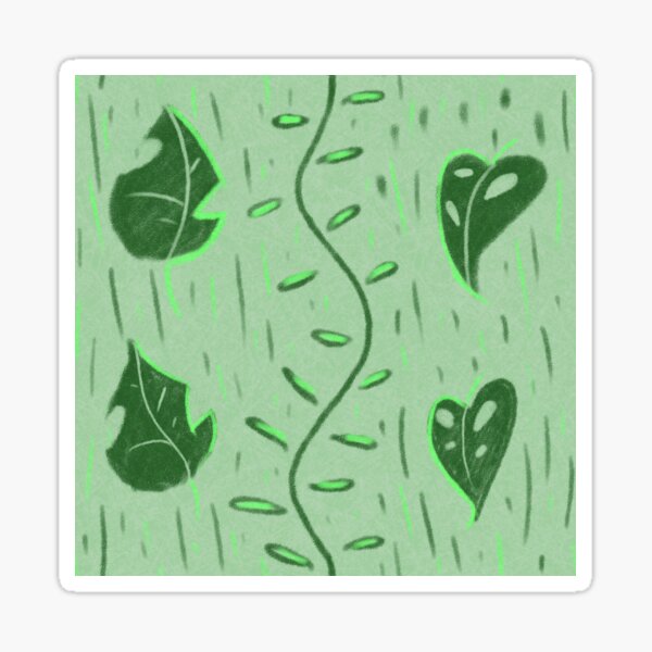Summer Rainbow Patterns Collection - Green Sticker