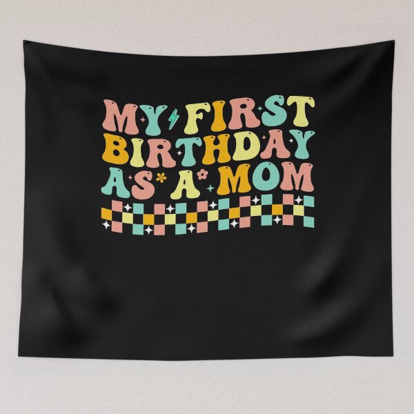 Item preview, First Birthday as a Mom Retro designed and sold by KroghDs.